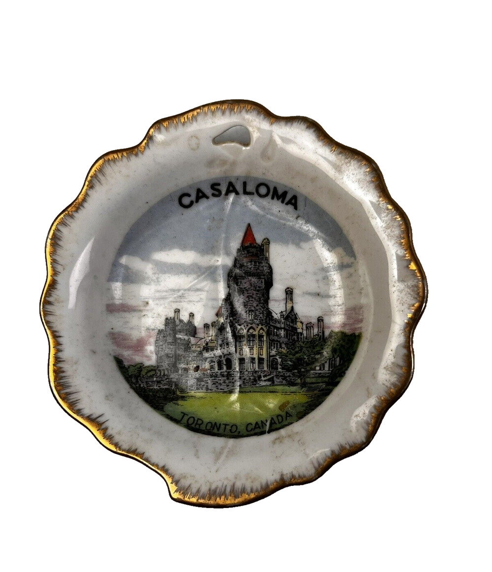Casa Loma Toronto Canada Souvenir Plate Travel Castle Vintage Made In Japan